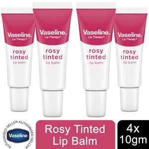 2x or 4x 10g Vaseline Lip Therapy Lip Balm Moisturising Original or Rossy Tinted
