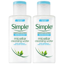 Load image into Gallery viewer, 2x 200ml or 400ml Simple Water Boost Hydrating Micellar Water For Dry Skin