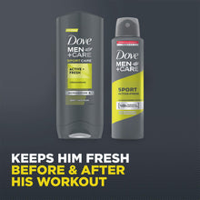 Load image into Gallery viewer, Dove Men Care Sport Active Fresh Bodywash &amp; Deodorant 2pcs Gift Set For Men