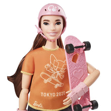 Load image into Gallery viewer, Barbie® Tokyo Olympics Skateboarding Doll with Accessories