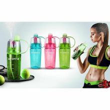 Load image into Gallery viewer, SportZ Leak Proof Travel Water Bottle with Spray Function - 400ml (Pink | Blue | Green)