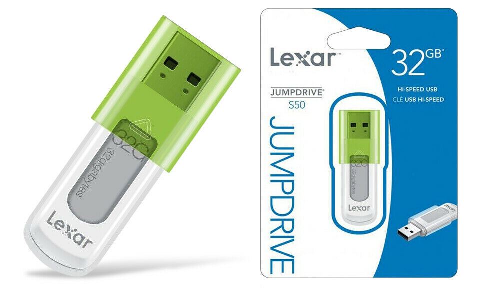 Lexar JumpDrive S50 USB 2.0 Flash Drive - 32GB