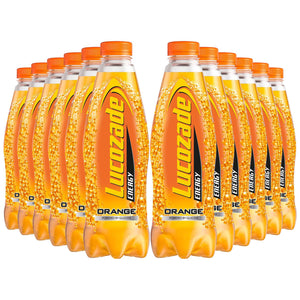 12 Pack of 900ml Lucozade Orange Sparkling Energy Drink Powered By Glucose
