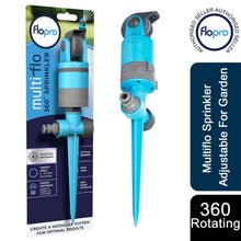 Load image into Gallery viewer, FloPro Multiflo Sprinkler 360 Rotating Adjustable For Garden