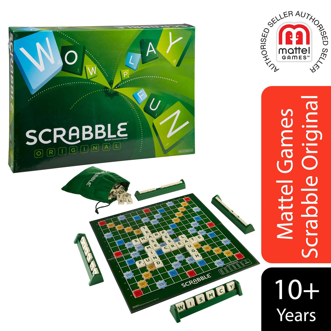 Mattel Games Scrabble Cross Word Original Word-Forming Board Game