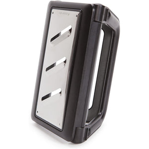 Quirky Stainless Steel Grip Collapsible Kitchen Grater with Interchangeable Plates, Black