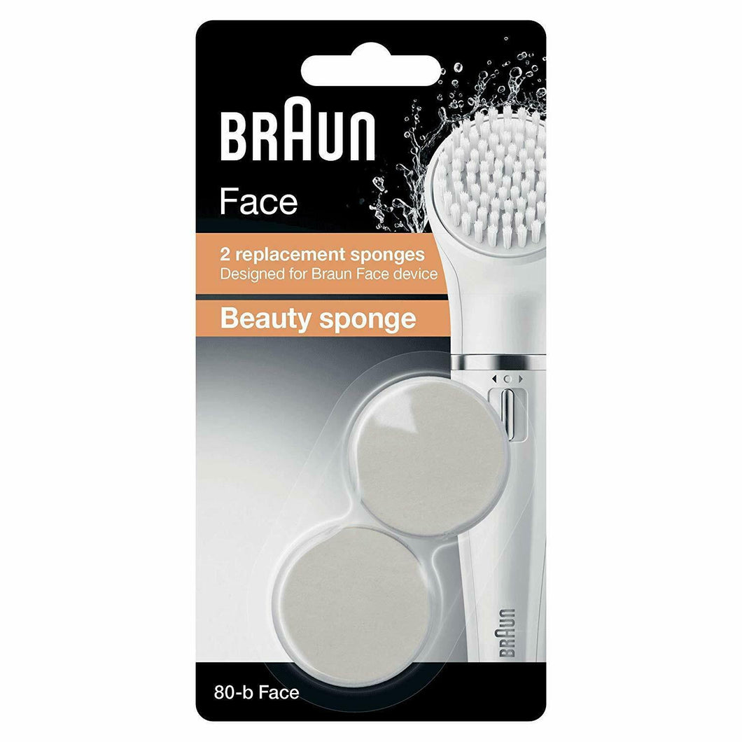 Braun Face 80-B Beauty Replacement Sponges - Pack of 2