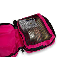 Load image into Gallery viewer, Travel Mate Water-resistant Portable Cosmetic Makeup Hanging Bag - Hot Pink