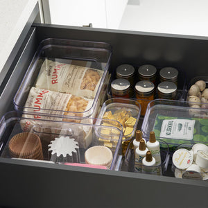 SmartStore Compact Clear Modular Storage Bin Container For Kitchen, M