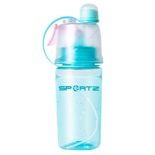 Load image into Gallery viewer, SportZ Leak Proof Travel Water Bottle with Spray Function - 400ml (Pink | Blue | Green)