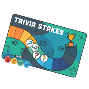 Trivia Stakes Family Board Game with Trivia and Wagers