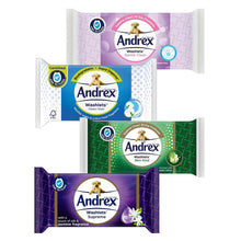 Load image into Gallery viewer, 12x Andrex Washlets Gentle Clean, Skin Kind or Classic Clean Toilet Tissue Wipes