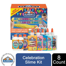 Load image into Gallery viewer, Elmer's Slime Kit Celebration 8 Assorted Magical Liquid Slime Activators &amp; Glues