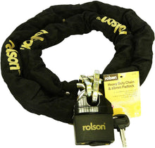 Load image into Gallery viewer, Rolson Heavy duty Chain &amp; 65mm Padlock