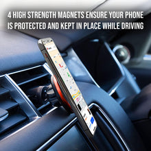 Load image into Gallery viewer, Car Vent Universal Dock Station Magnetic Car Phone Holder Heart Metallic Red