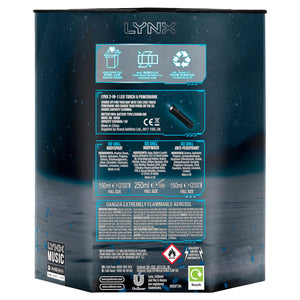 Lynx Ice Gift Set, Present For Brothers, Boys & Teens, With USB Powerbank Torch