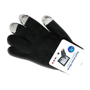 Aquarius Universal Touch Screen Gloves, Black