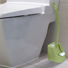 Load image into Gallery viewer, Haven Long Handle Plastic Toilet Brush for Deep Cleaning, Green