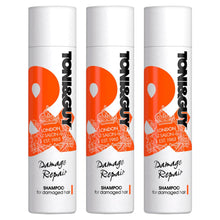 Load image into Gallery viewer, 3 Pack of 250ml Toni &amp; Guy Fibre Strengthening Shampoo for All Types of Hair