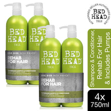 Load image into Gallery viewer, Bed Head by Tigi Urban Antidotes Re-Energise Daily Shampoo &amp; Conditioner 2x750ml with pump, 2pk