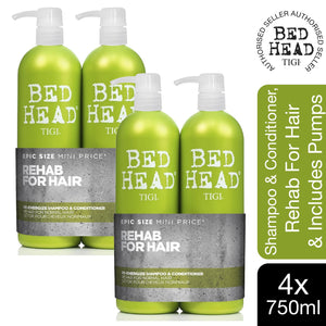 Bed Head by Tigi Urban Antidotes Re-Energise Daily Shampoo & Conditioner 2x750ml with pump, 2pk