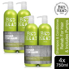 Load image into Gallery viewer, Tigi Bed Head Shampoo and Conditioner Sets + 2 pumps