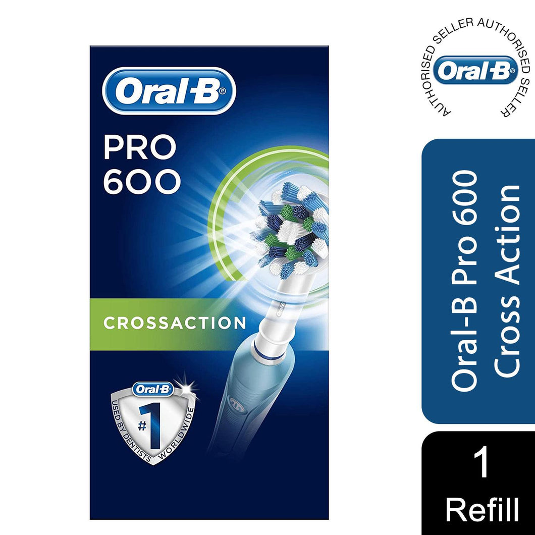 Oral-B Pro 600 Cross Action Electric Toothbrush Rechargeable