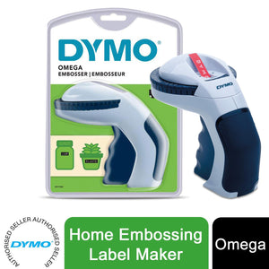 DYMO Omega Soft-Grip Home Embossing Label Maker Black 9mm Tape