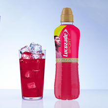 Load image into Gallery viewer, 12 Pack of Lucozade Fruit Punch Apple &amp; Raspberry Sports Drink, 500ml