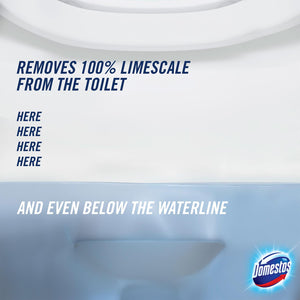 Domestos Zero Limescale Toilet Descaler Removes 100% Limescal 750 ml, 6 Pack