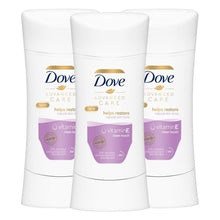 Load image into Gallery viewer, 3pk 62ml Dove Clean Touch Antiperspirant Deodorant Stick, Violet &amp; Jasmine Scent