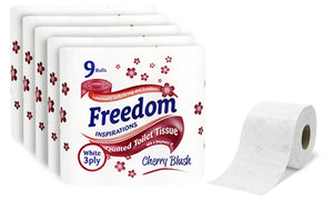 45 Rolls of Freedom Three-Ply Toilet Paper