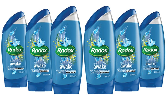 Pack of 6 Radox Men's Shower Gel 250ml