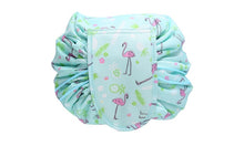 Load image into Gallery viewer, Envie Cosmetic Drawstring Pouch- Flamingo