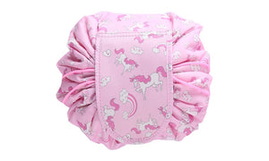 Envie Cosmetic Drawstring Pouch- Flamingo