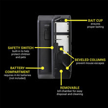 Load image into Gallery viewer, Deadfast Electronic Mouse Trap Reusable Rodent Control For Indoor Use