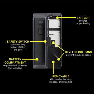 Deadfast Electronic Mouse Trap Reusable Rodent Control For Indoor Use