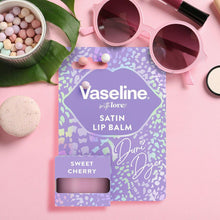 Load image into Gallery viewer, 6x of 10g Vaseline Satin NonSticky &amp; LongLasting Dani Dyer SweetCherry Lip Balm