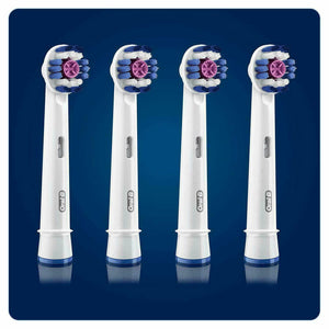Oral-B Genuine 3D White Replacement Toothbrush Heads - 4 Heads