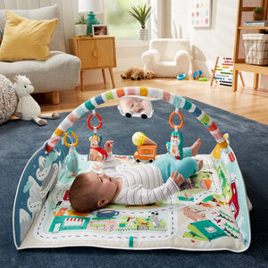 Fisher-Price Activity City Gym to Jumbo Play Mat with Toys
