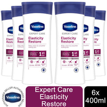 Load image into Gallery viewer, 6x400ml Vaseline ExpertCare Instant DrySkin Rescue or Elasticity Restore Lotion