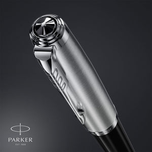 Parker 51 Fountain Pen Black Barrel Chrome Trim Fine Nib Black Ink Gift Box