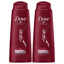 Load image into Gallery viewer, 2pk of 400ml Dove Nutritive Solutions Pro-Age Shampoo For Brittle Hair