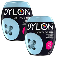 Load image into Gallery viewer, DYLON Washing Machine Fabric Dye Pod, Vintage Blue, 2 Packs of 350g
