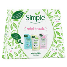 Load image into Gallery viewer, Simple Kind to Skin Mini Treats 3pcs Gift Set, Stocking Filler Gift for her