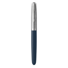 Load image into Gallery viewer, Parker 51 Fountain Pen Midnight Blue Barrel Fine Nib Black Ink Gift Box