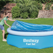 Load image into Gallery viewer, Bestway Flowclear Above Ground Fast Set 10ft Solar Swimming Pool Cover