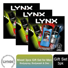 Load image into Gallery viewer, Lynx Mixed Trio Gift Set For Men Bodyspray, Bodywash &amp; APA Deo Gift For Him