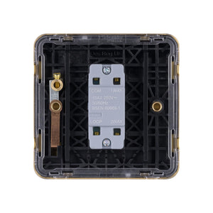 Schneider Electric Lisse Single 2 Way Light Switch 10AX GGBL1012BSB Satin Brass