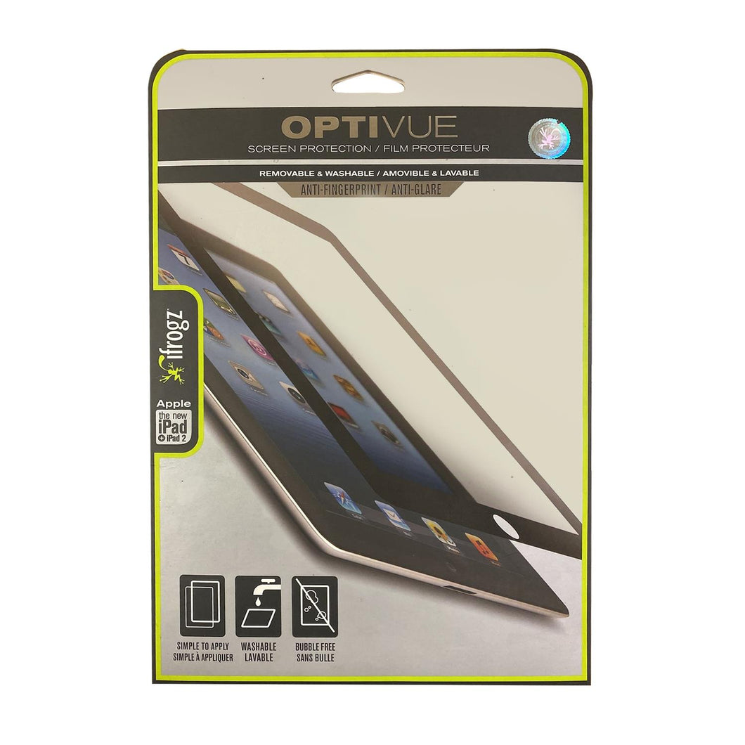 iFrogz OptiVue Screen Protection for iPad Generations 2/3 Black, 1 Pack